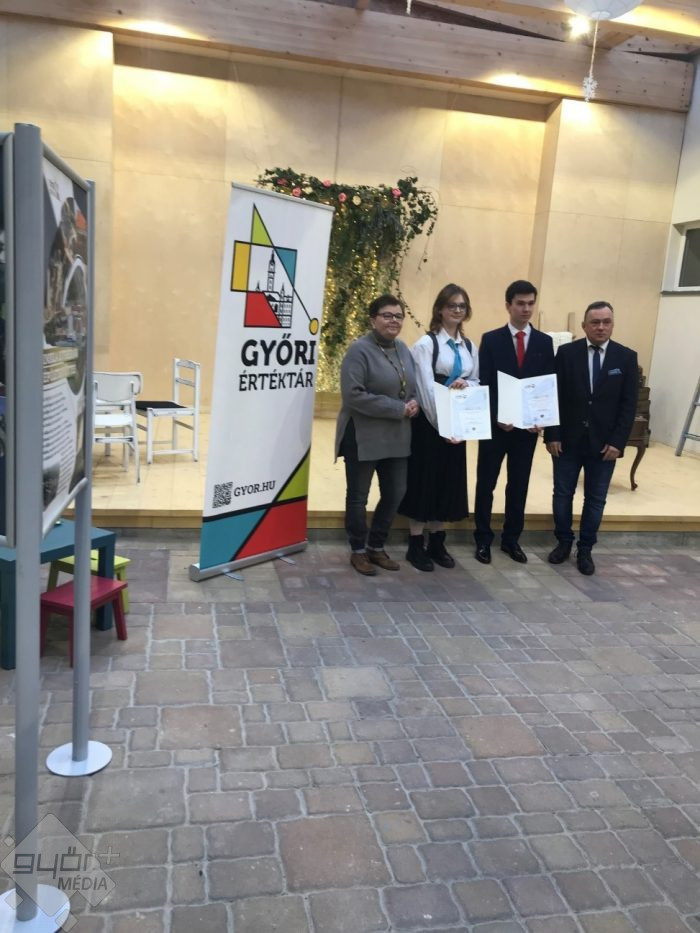 Győri Értéktár oklevél átadó Győri SZC