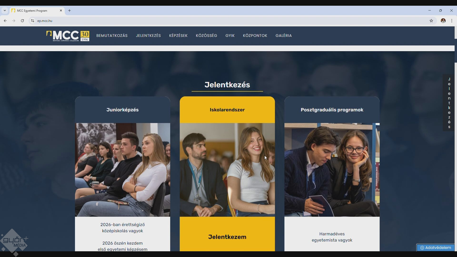 MCC: Elindult a jelentkezés