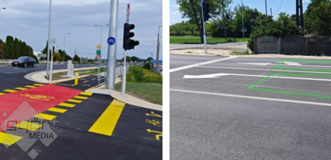 Így működik az új jelzőlámpás csomópont az 1-es főúton az Ikrényi útnál